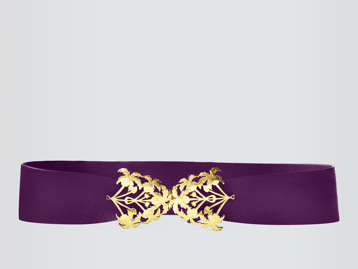 Amethyst Botanic Belt Gold
