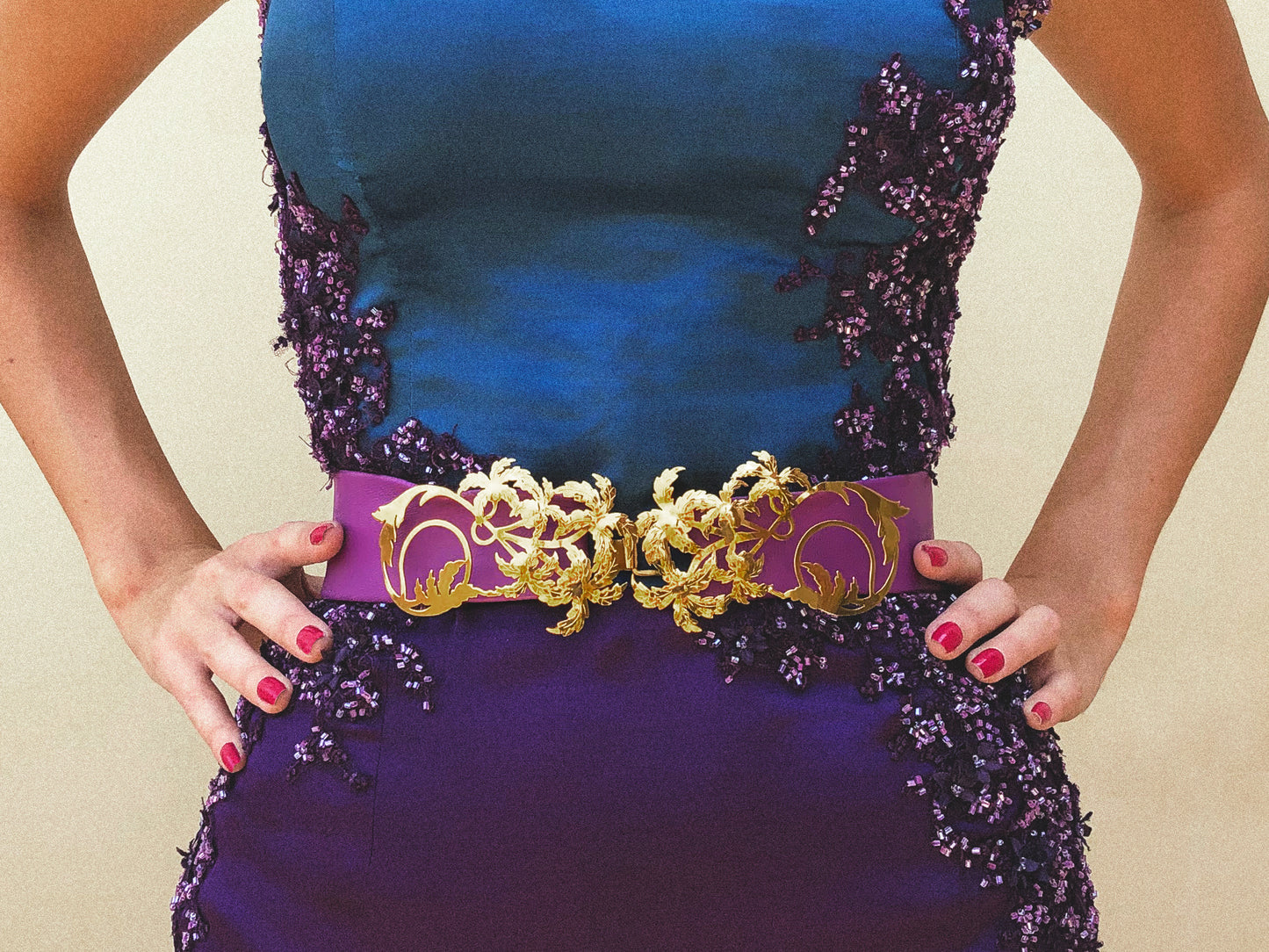 Amethyst JASMINE Belt Gold