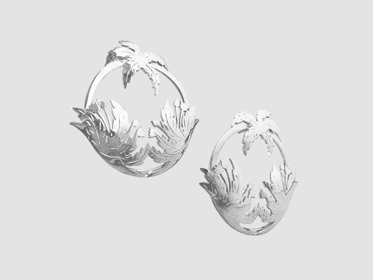 SILVER TROPICO EARRINGS
