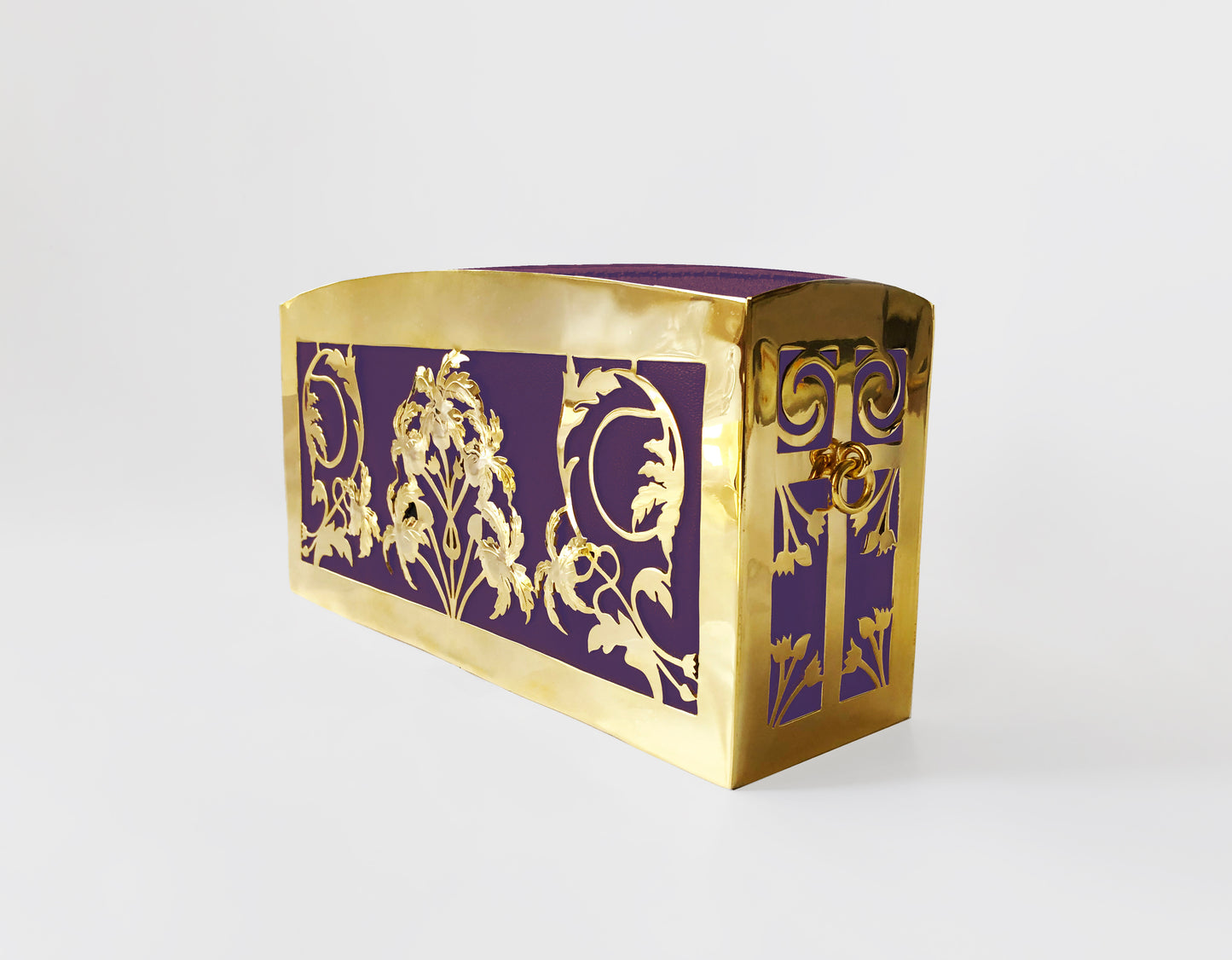 Amethyst Cleo Clutch Gold