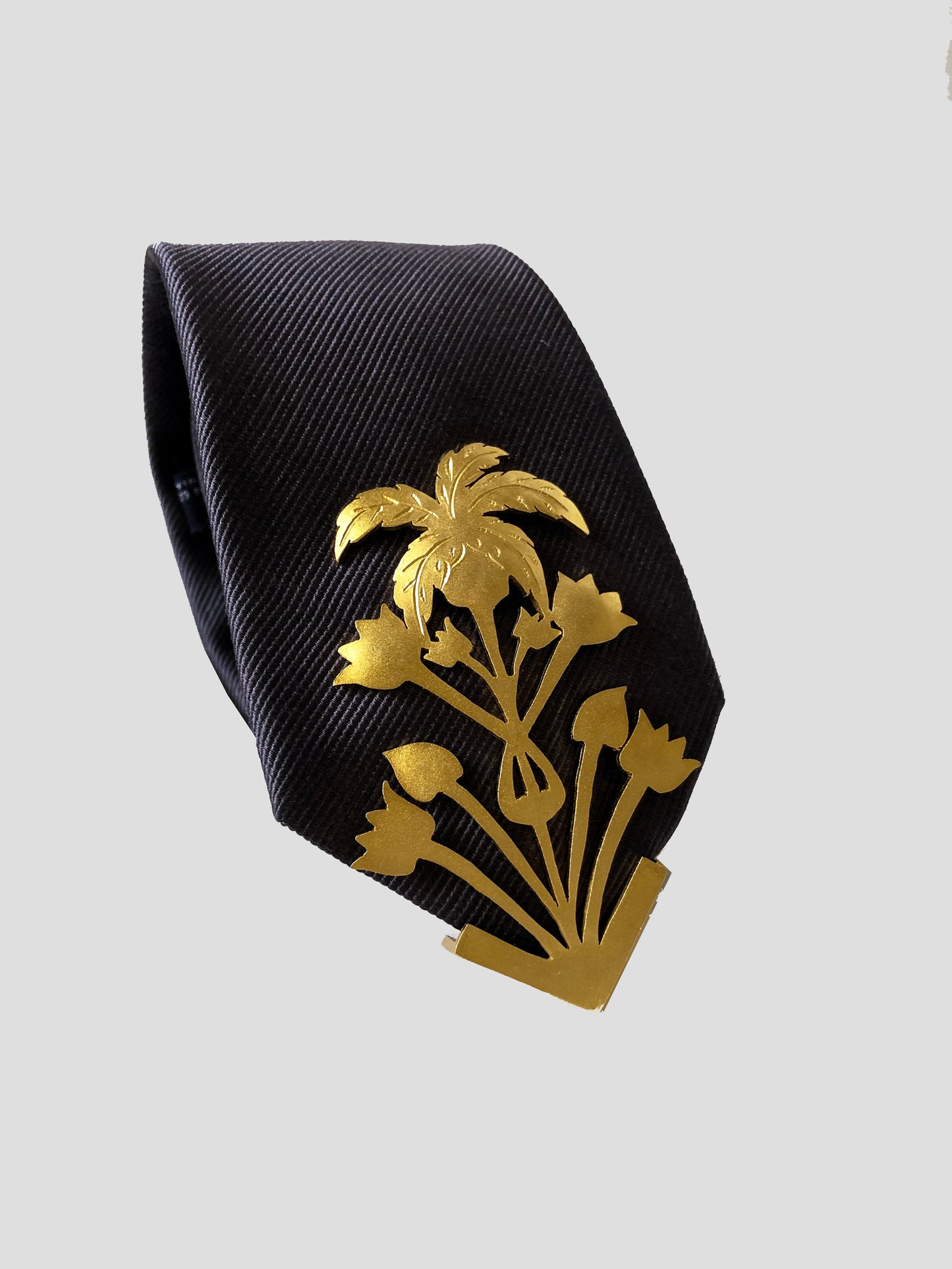 Tropico Textured Tie - Gold