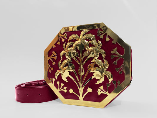 Petunia Octapalm Interchangeable Bag Gold