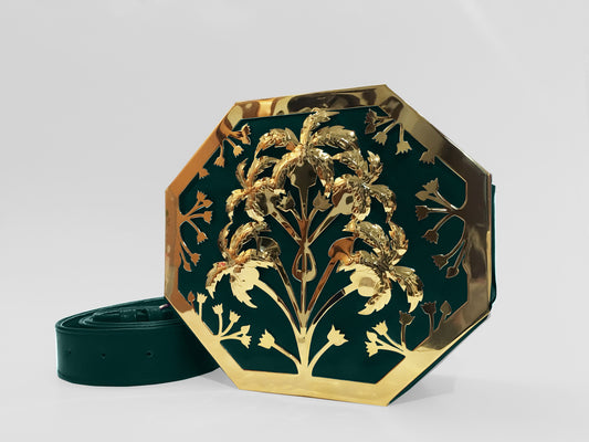Emerald Octapalm Interchangeable Bag Gold