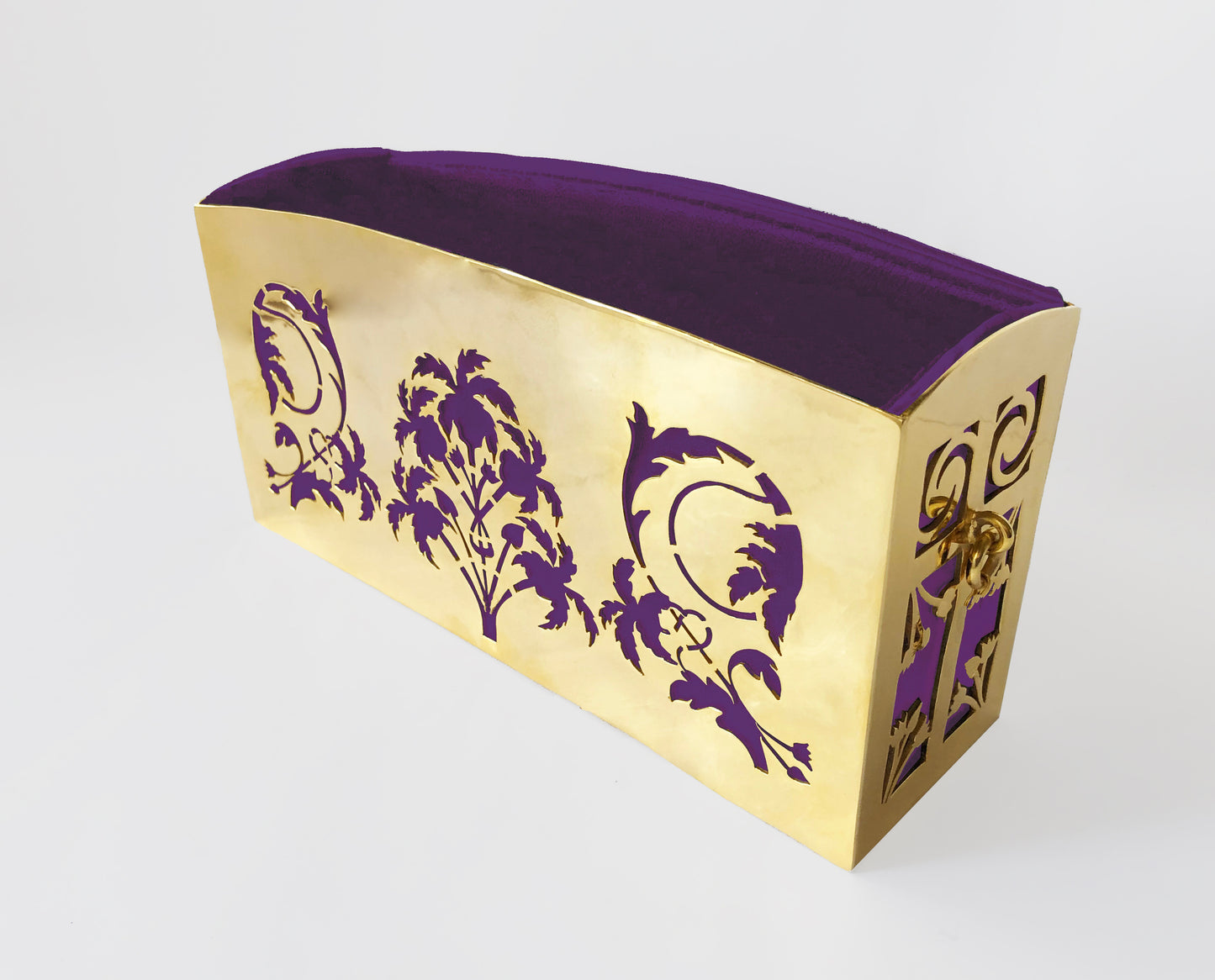 Amethyst Cleo Clutch Gold
