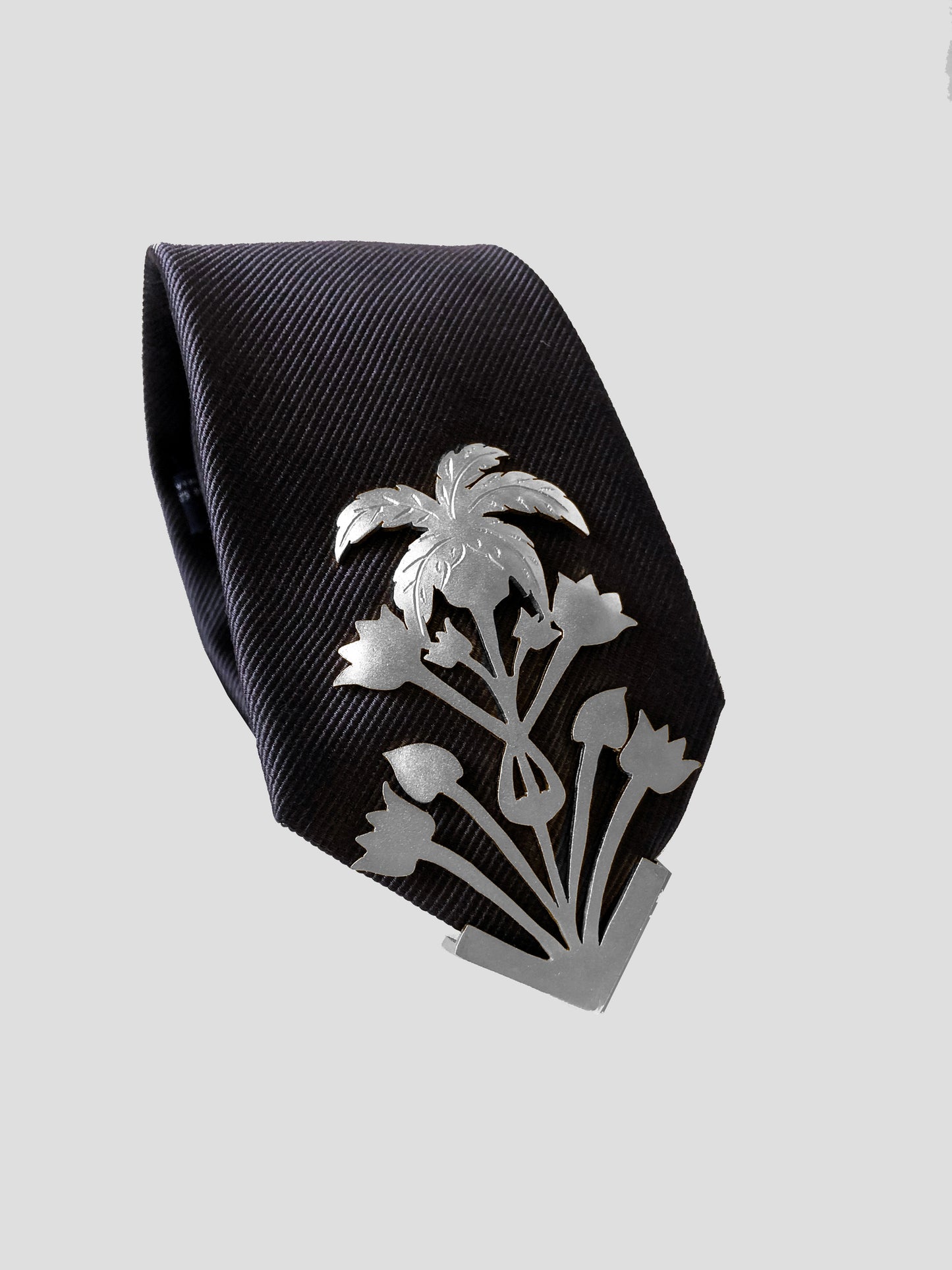 Tropico Textured Tie - Silver