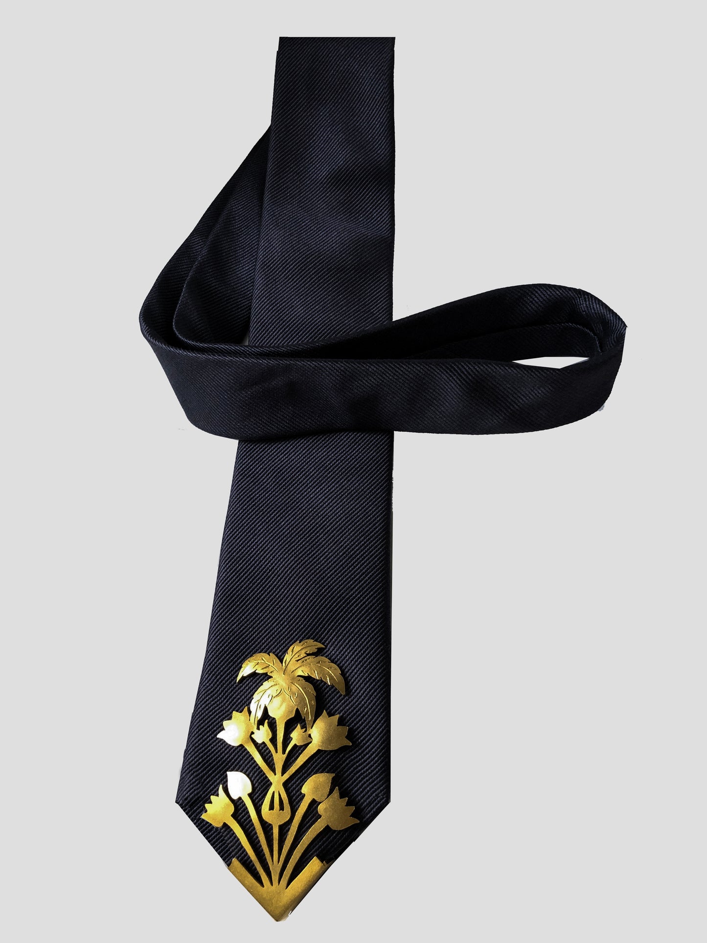 Tropico Textured Tie - Gold