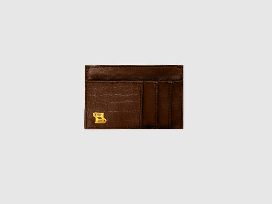 ETERNA PALMA Cardholder Gold - Havanna