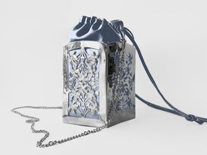 Liz Taylor PentaPalm Bucket Bag Silver