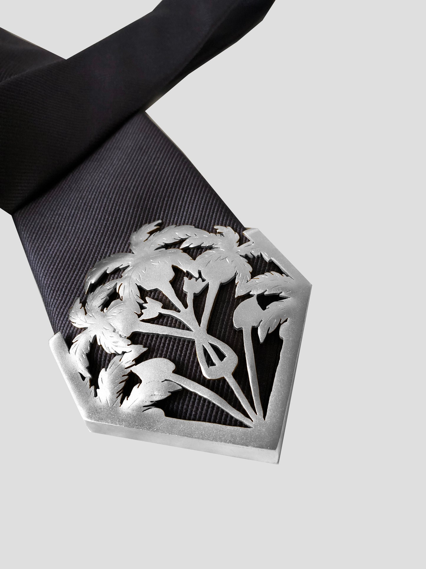 Oasis Textured Tie - Silver