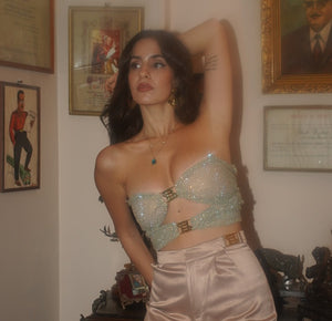 MALIKA Top Aquamarine (Limited Edition)