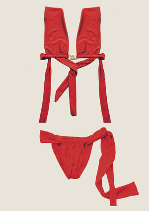 CALIFORNIA Set Stawberry Red